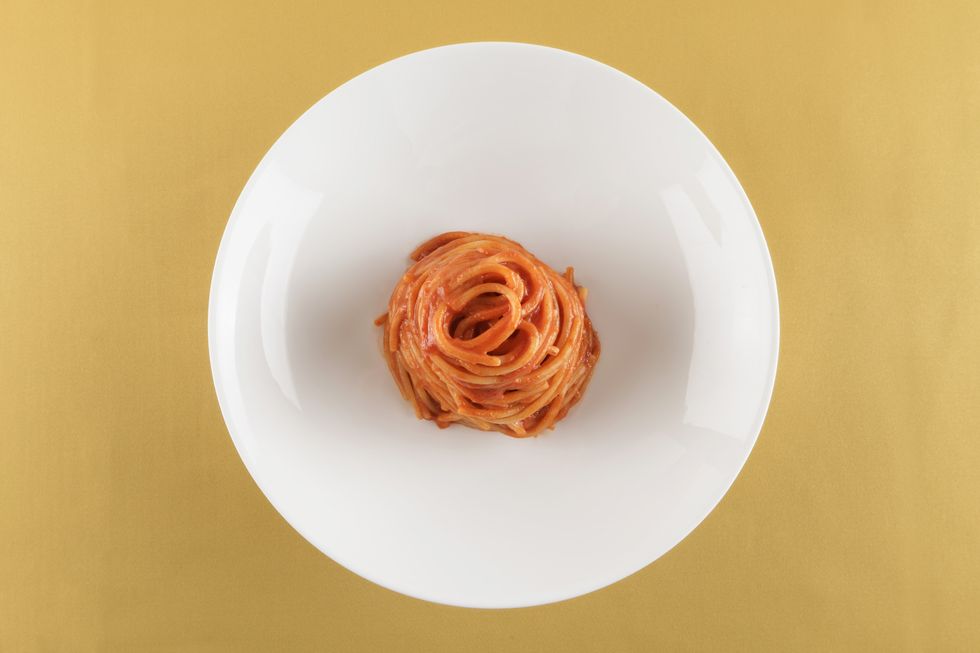 Spaghetti e pomodoro di Niko Romito Ristorante Bulgari Hotel