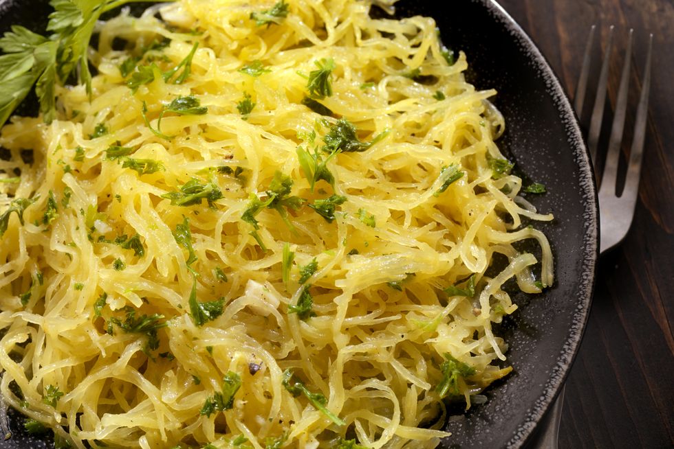 Spaghetti Squash with Garlic Herb Butter