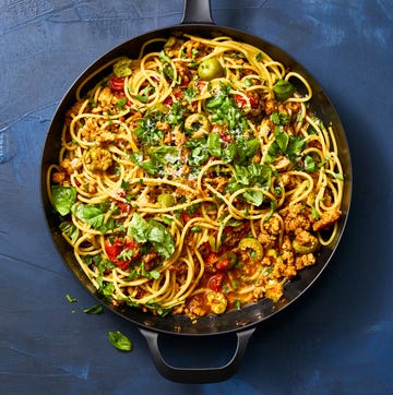 Spaghetti with Fennel, Pork and Olives spaghetti with fennel, pork and olives