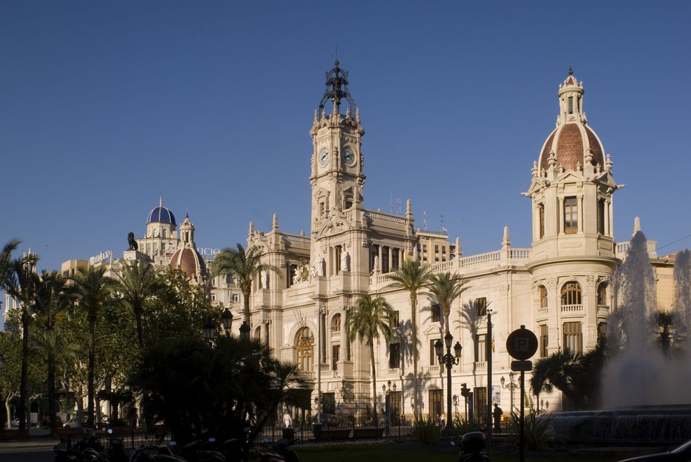 spain valencia city hall ayuntamiento building, 19th 20th century