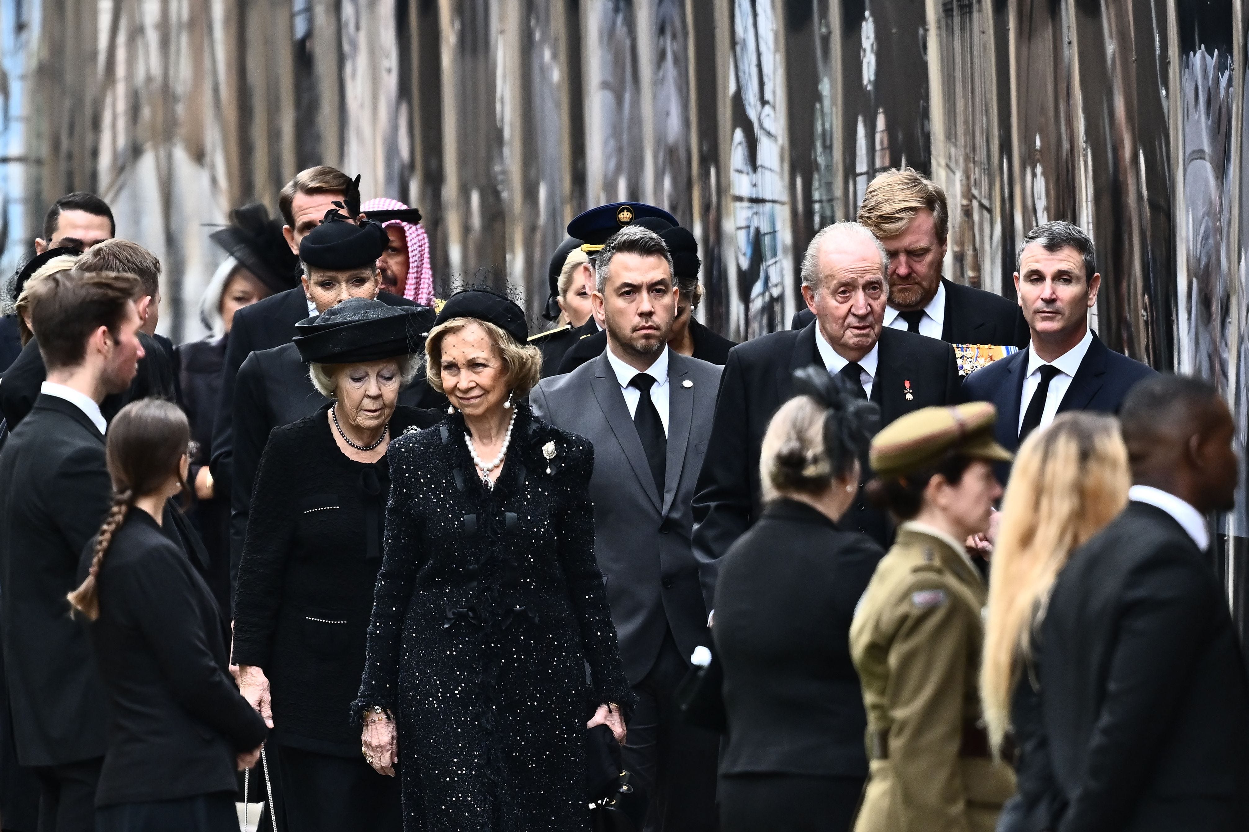 queens funeral guests