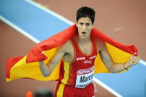 Spain's Luis Alberto Marco celebrates af