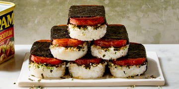 spam musubi wrapped in nori