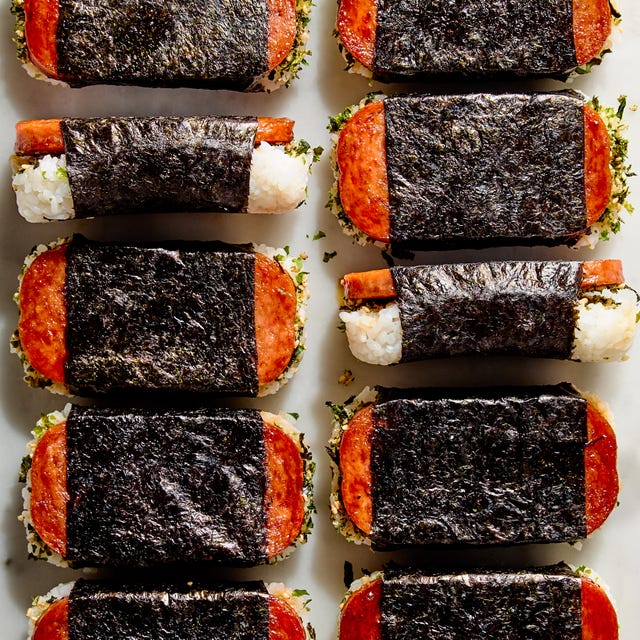 spam musubi wrapped in nori