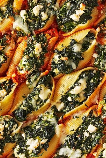 spanakopita stuffed shells