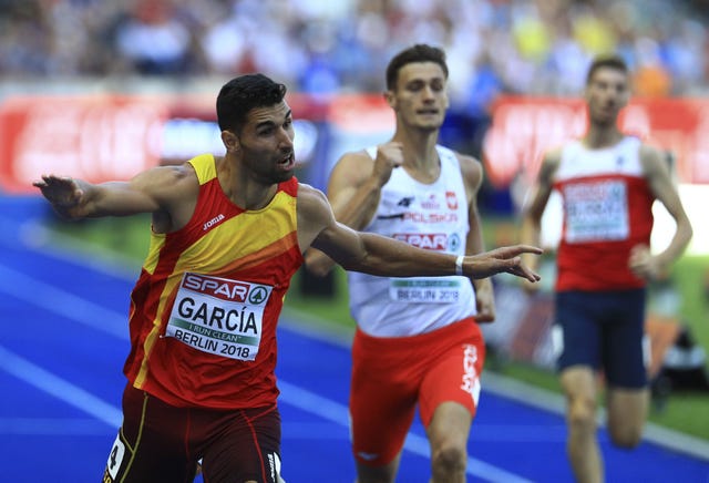 samuel garcía entra en una serie de 400 metros del europeo de atletismo de berlín 2018