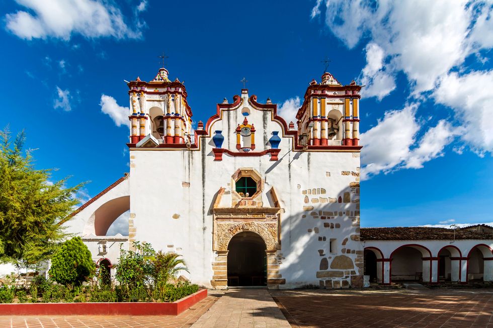 a spanish colonial catholic church in oaxaca