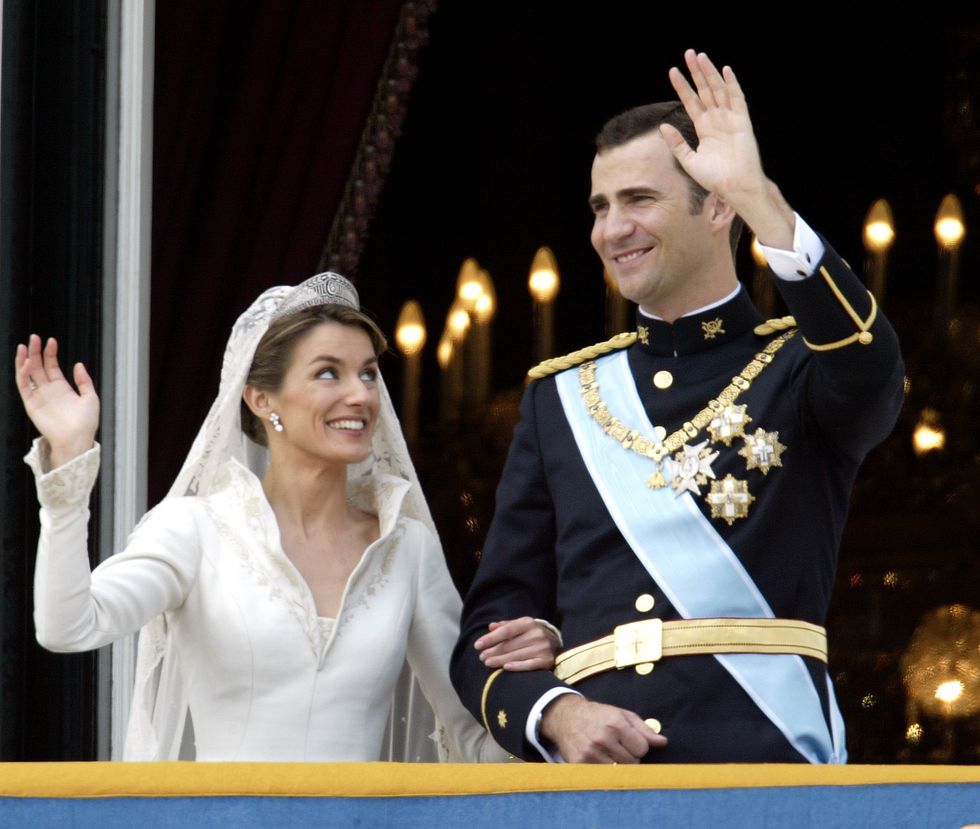 felipe vi y letizia el dia de su boda el 22 de mayo de 2004