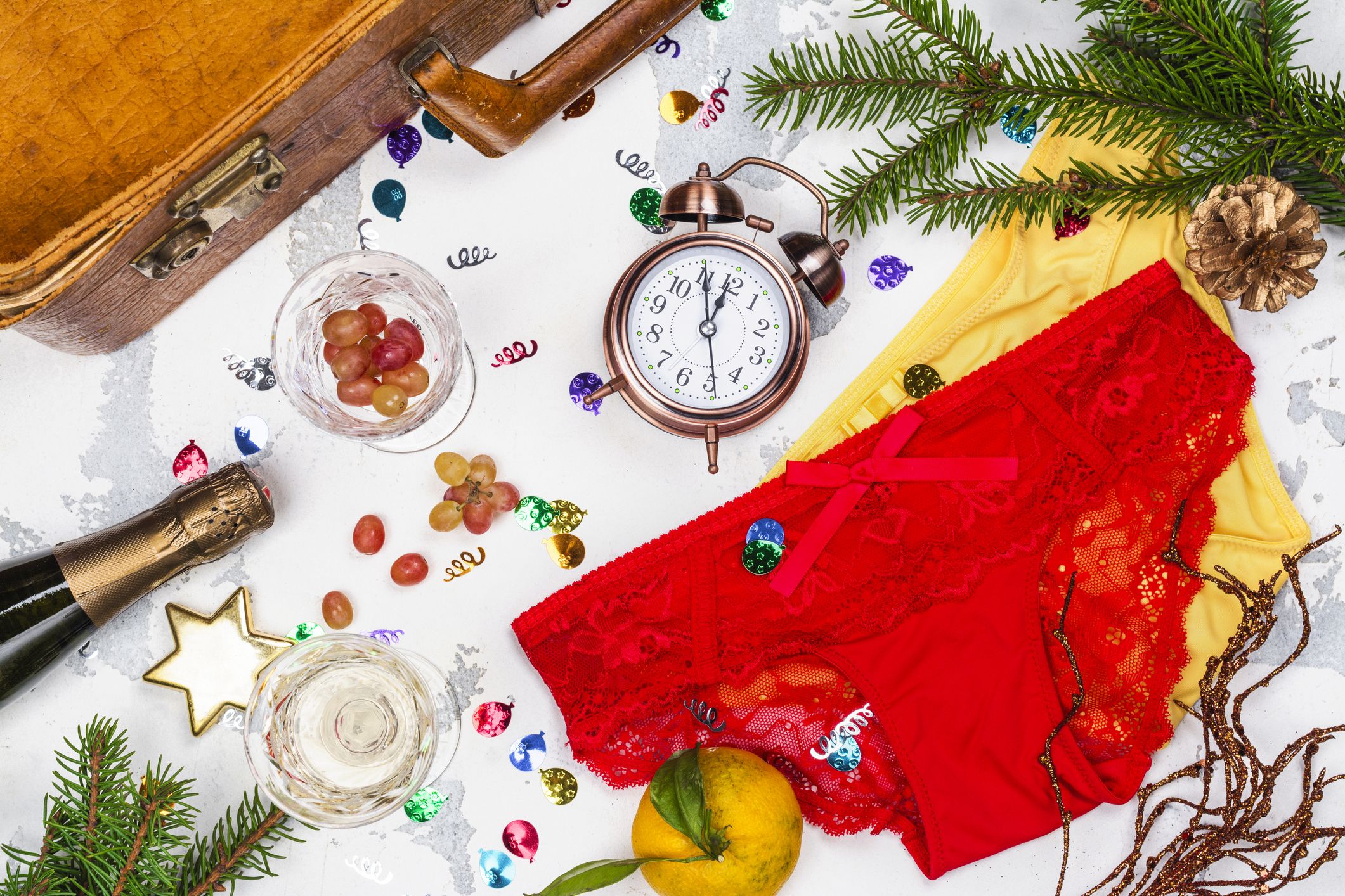 In Italy, wearing red underwear on New Year's Eve is a popular