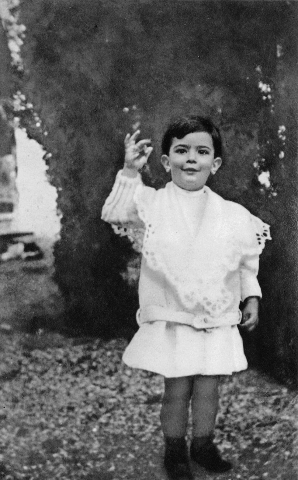 Spanish painter Salvador Dali (1904-1989) here as a child c. 1906