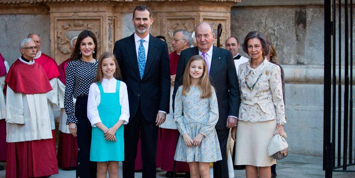 La disputa de Pascua de la familia real española –