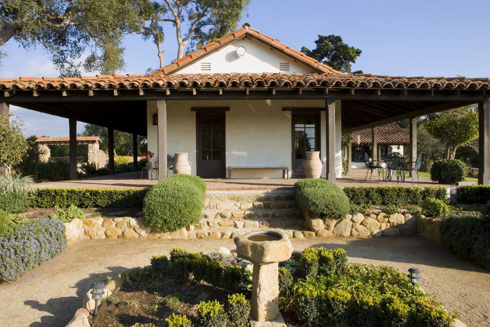 Spanish style exterior and landscape