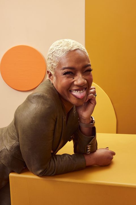 park city, utah january 23 tiffany haddish of ‘landscape with invisible hand’ poses for a portrait at getty images portrait studio at stacy's roots to rise market on january 23, 2023 in park city, utah photo by emily assirancontour by getty images for stacy's pita chips