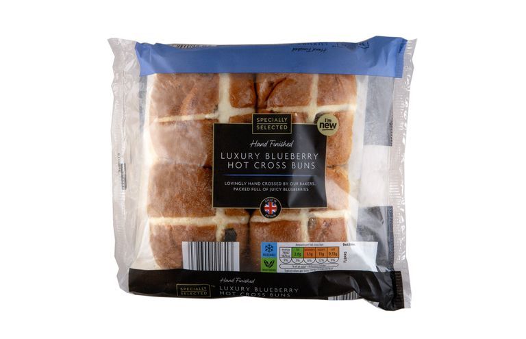 Aldi are launching five new hot cross bun flavours - including rhubarb and custard