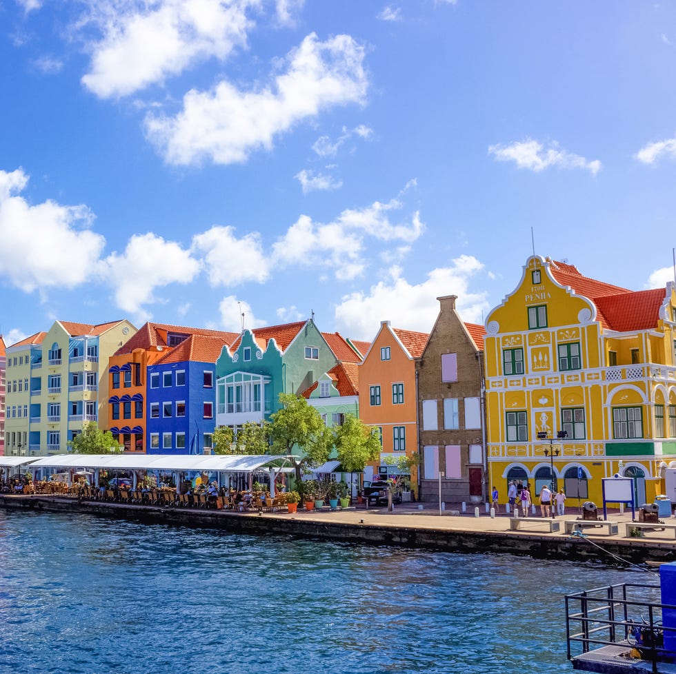 Specific coloured buildings in Curacao specific coloured buildings in curacao