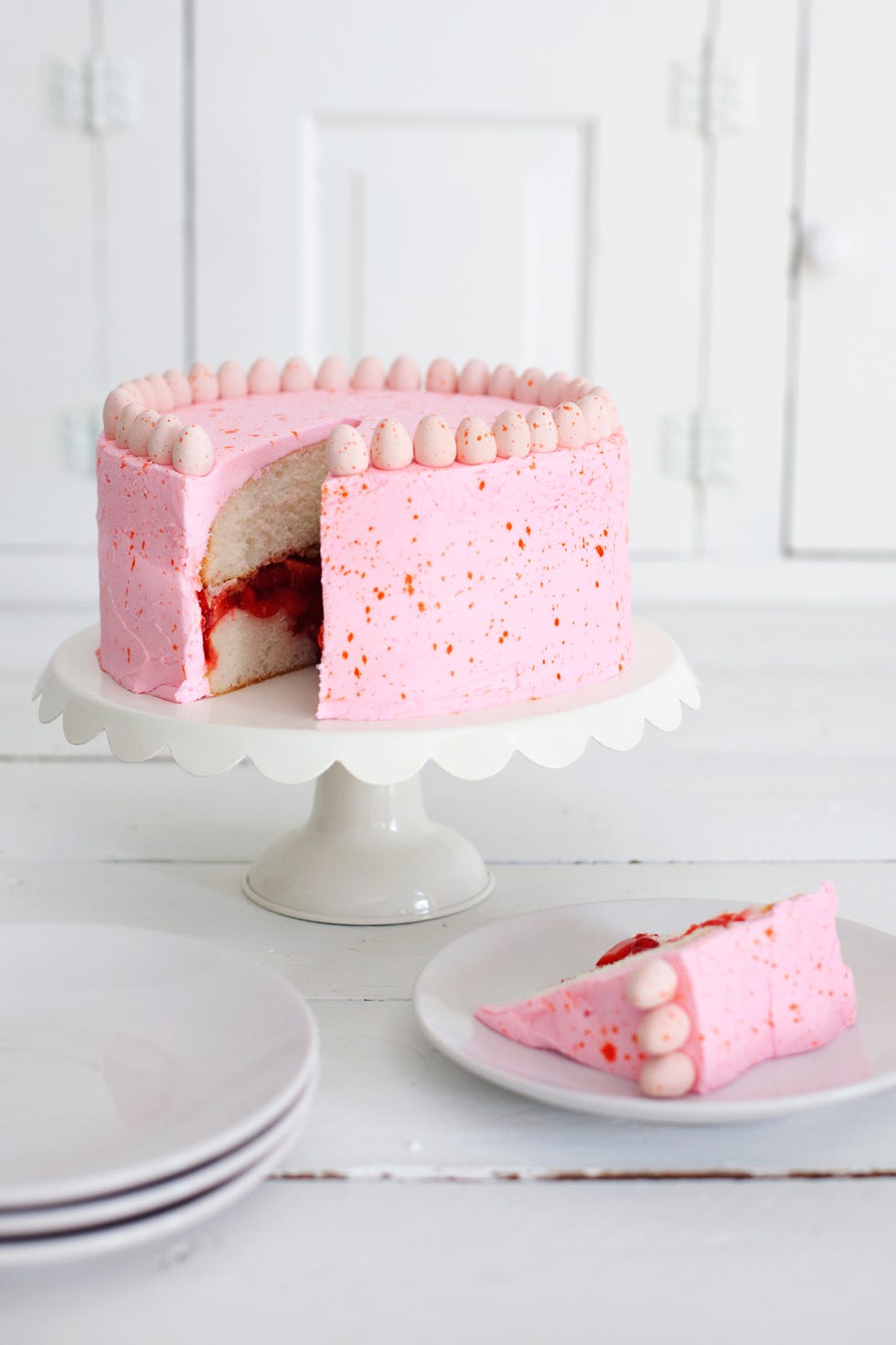 Speckled Easter Egg Cake - Cadbury Eggs