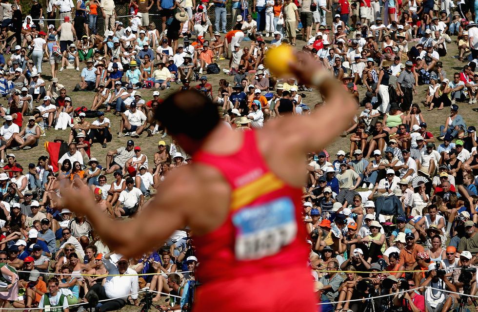 mens shot put qualification round