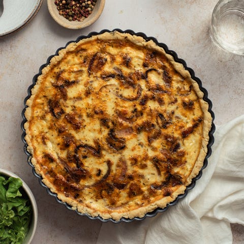 speedy caramelised onion and goat’s cheese tart recipe