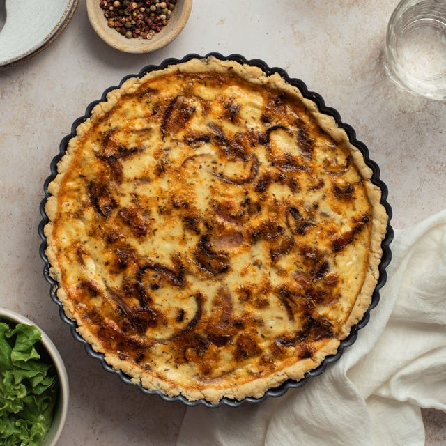 speedy caramelised onion and goat’s cheese tart recipe