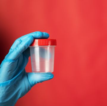 sperm donor, jar for male semen sample for fertilization and pregnancy