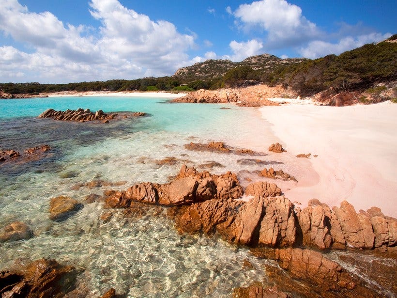 spiagga rosa pink sand beach