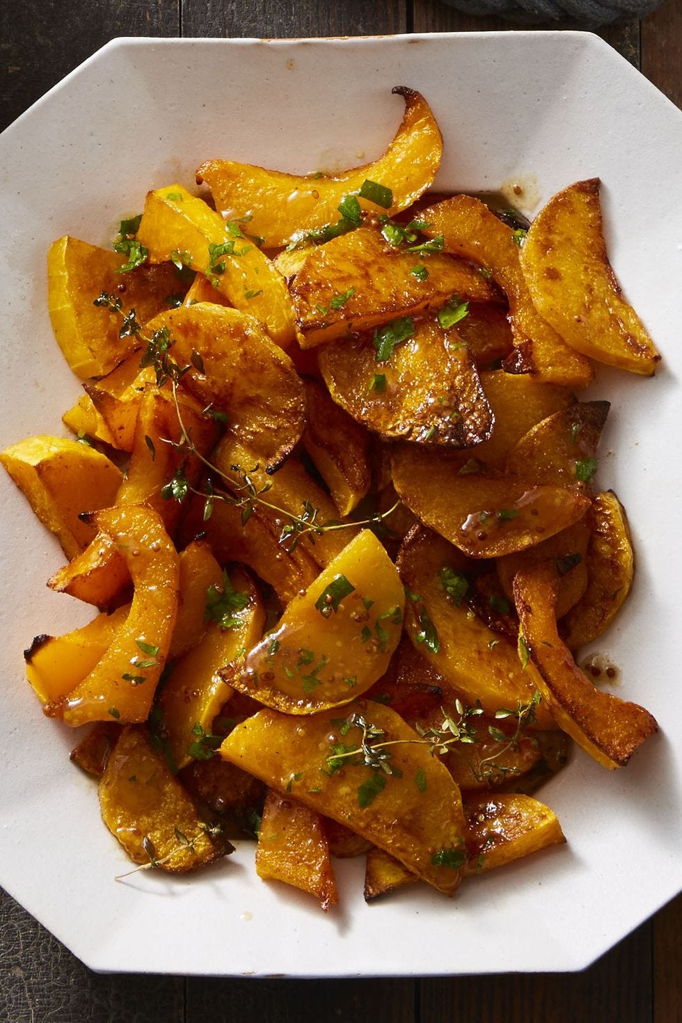 spice roasted butternut squash with cider vinaigrette