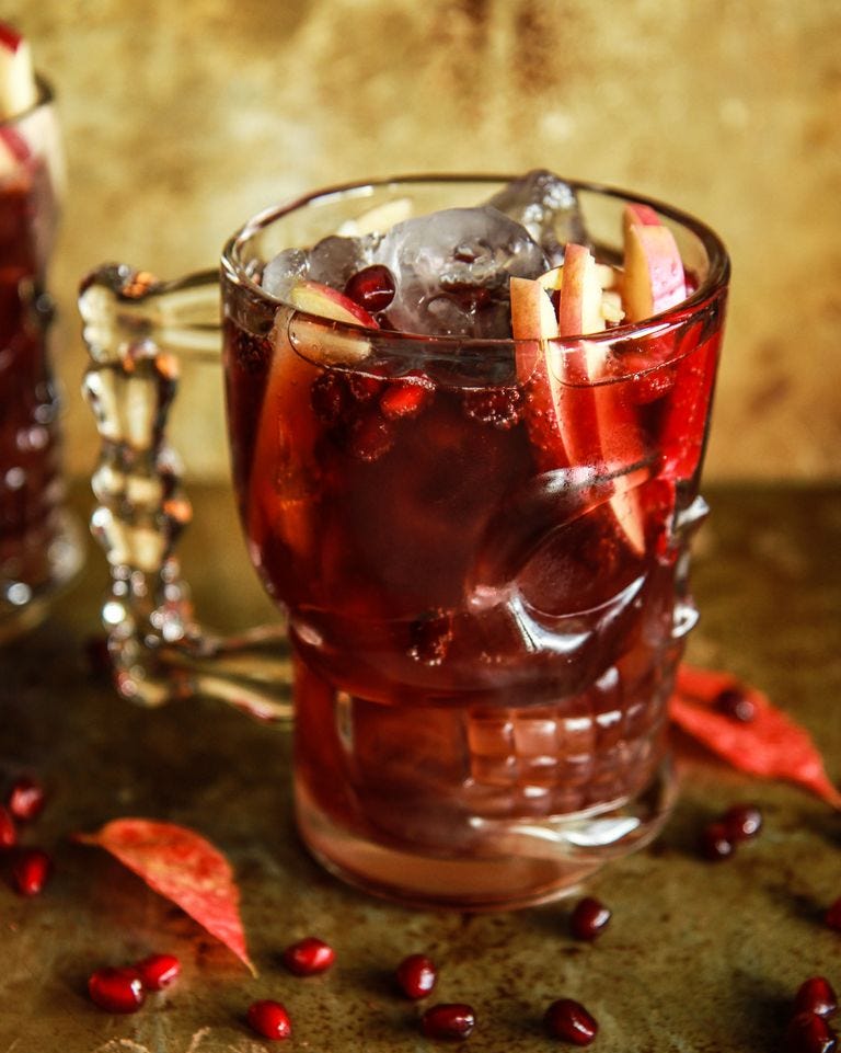 spiced apple cider pomegranate moscow mule