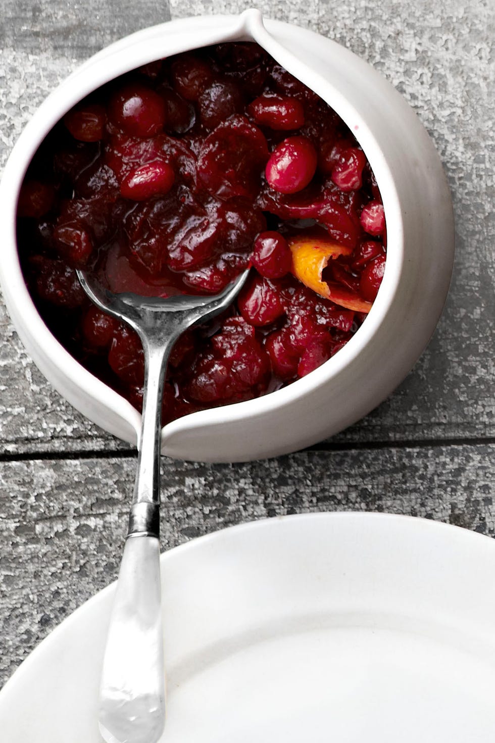 spiced cranberry sauce with orange and star anise