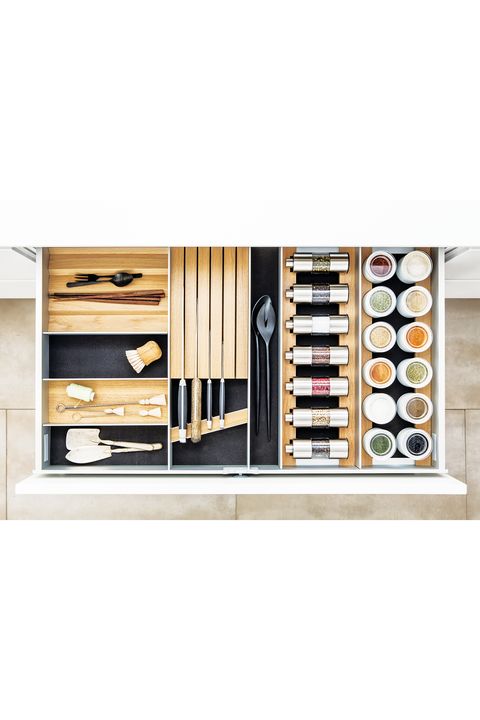 Furniture, Shelf, Drawer, Shelving, Room, Wine bottle, Wood, Table, Beige, Spice rack, 