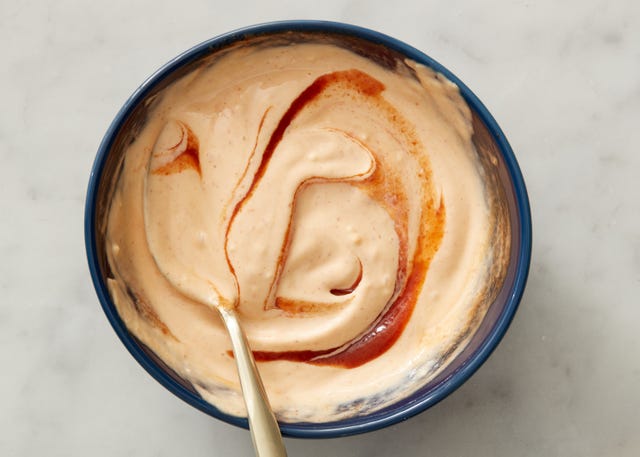 spicy mayo with french fries