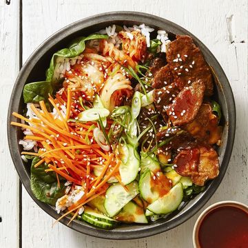 spicy sesame rice bowls
