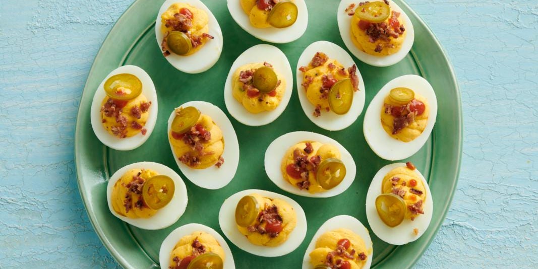 Spicy Sriracha Deviled Eggs