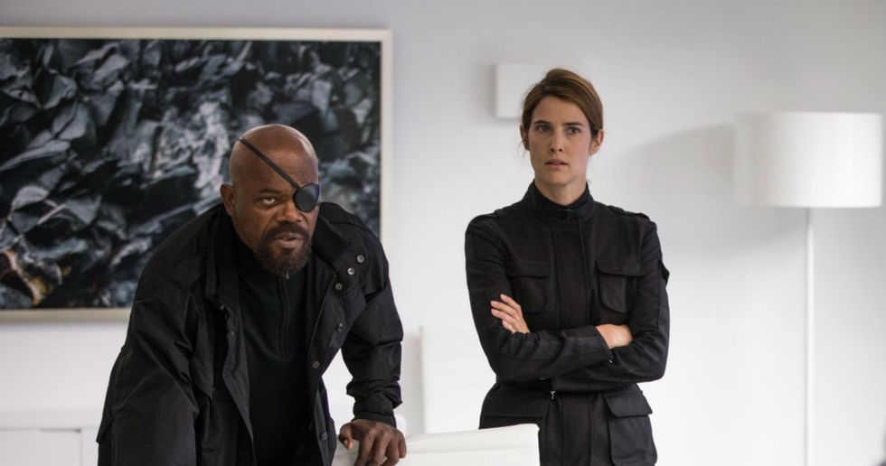 spider man far from home – nick fury and maria hill