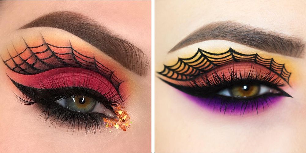 Spiderweb Eye Makeup Will Spook Everyone You Pass on Halloween