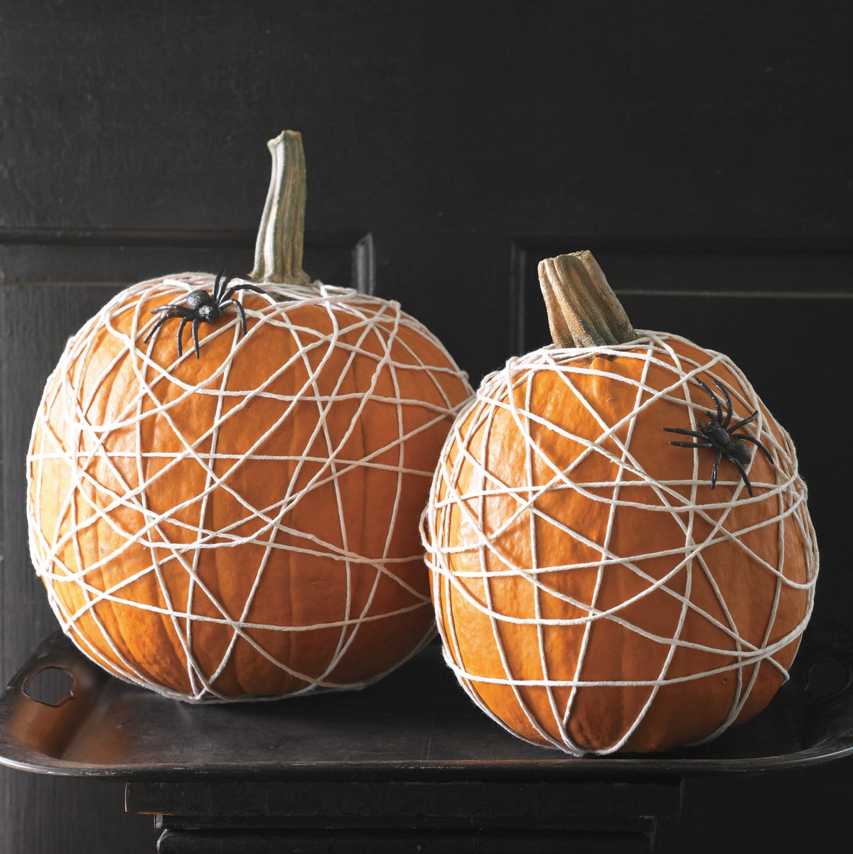 spider web pumpkins