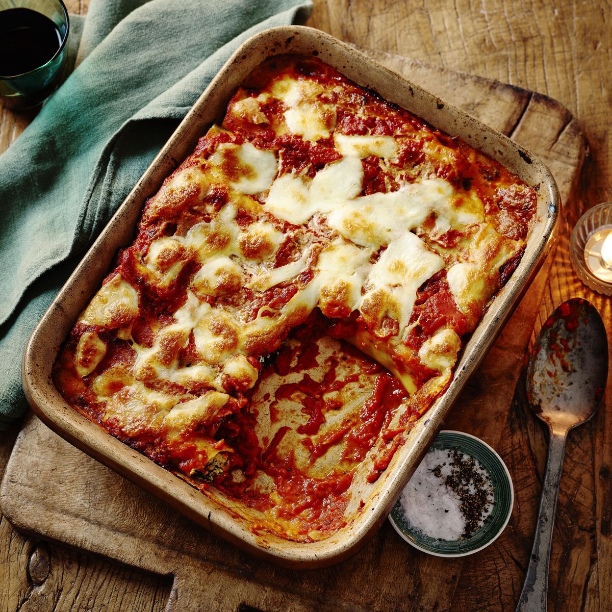 spinach and ricotta cannelloni