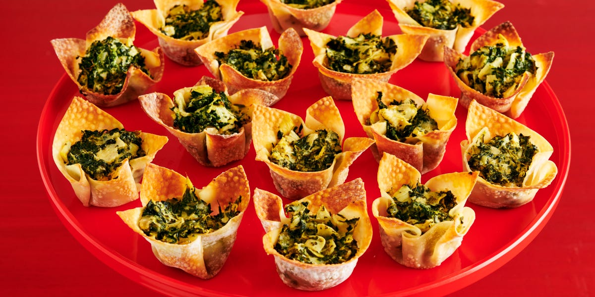 Best Spinach Artichoke Cups Recipe - How to Make Spinach Artichoke