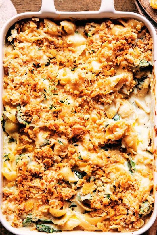 spinach and artichoke mac and cheese