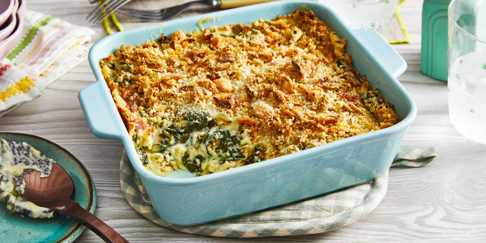 chinese cheese spinach bake