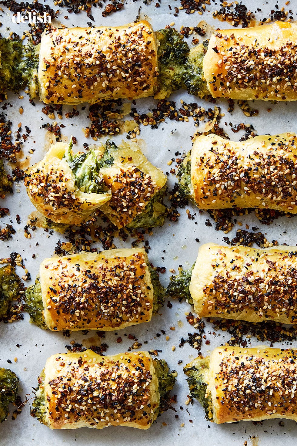 spinach dip rolls