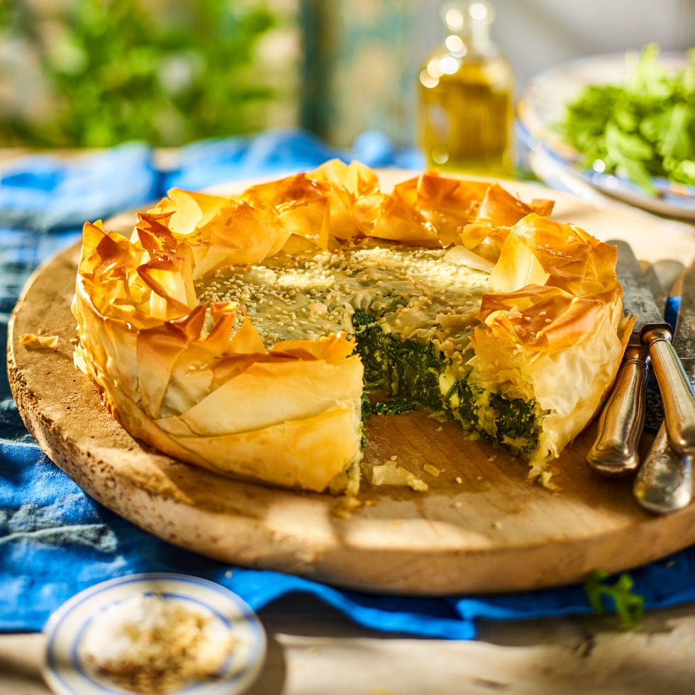 spinach and feta filo pie