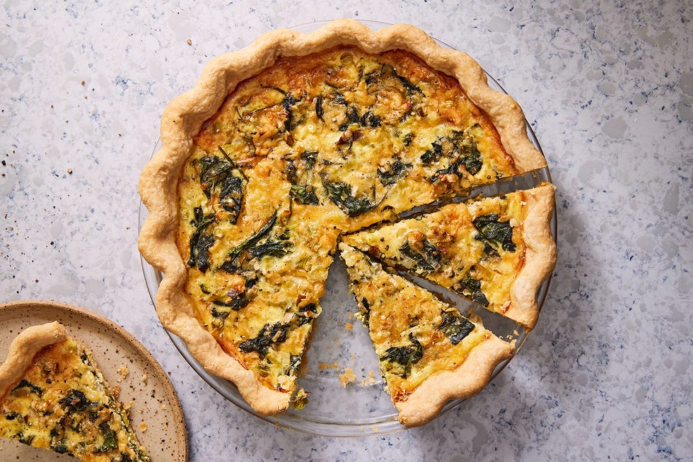 spinach and cheese quiche