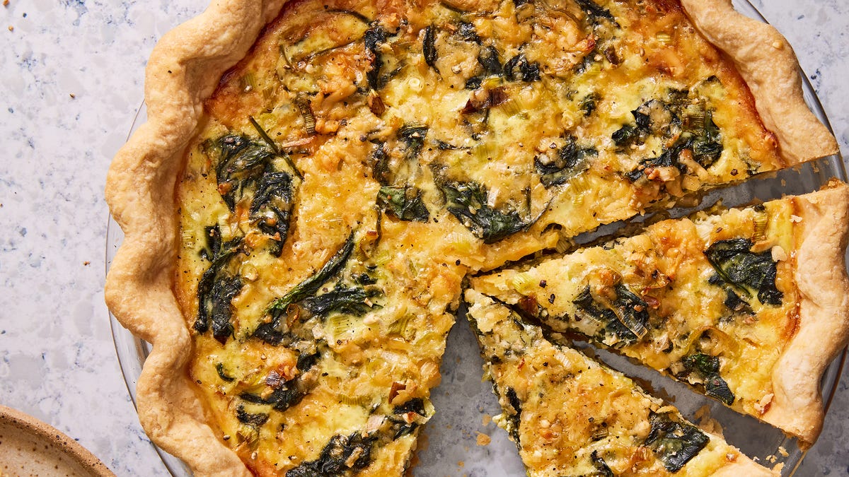Video player poster image preview for This Cheesy Spinach Quiche Is The Perfect Brunch Centerpiece