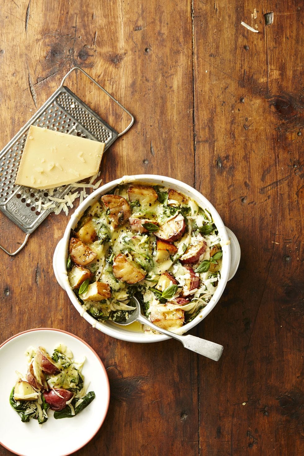 spinach recipes - Spinach & Gruyère Potato Casserole