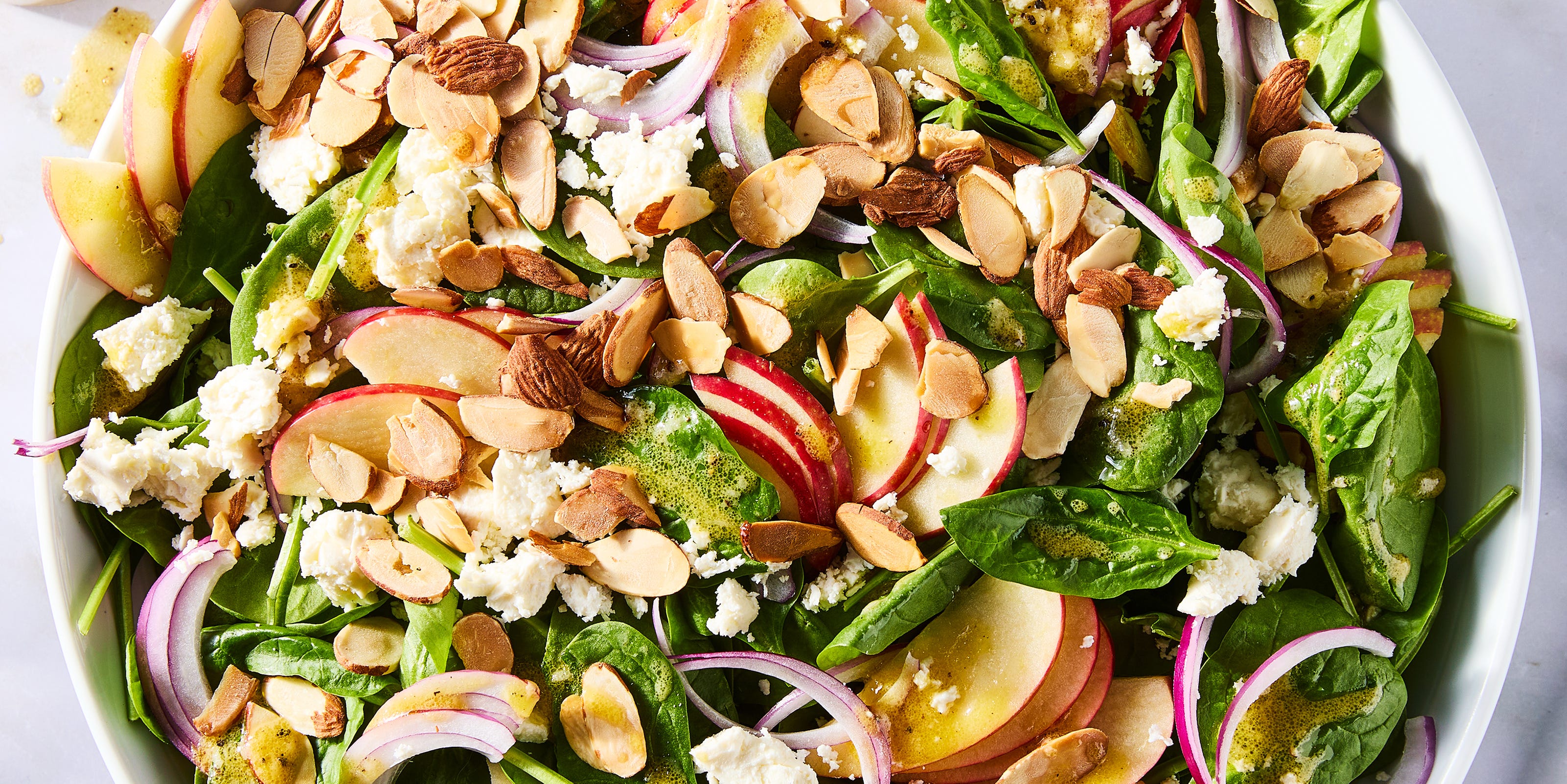 Toasted Almonds & Feta Make This The Ultimate Spinach Salad