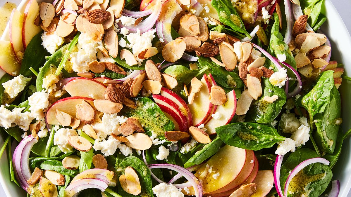 preview for Spinach, Apples & Feta Make For The Ultimate Spinach Salad