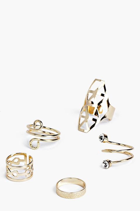 Spiral Mixed Ring Set gifts under 10