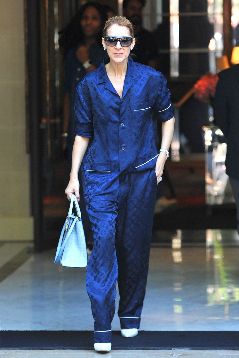 Chiara Ferragni wearing Hot Supreme X Louis Vuitton Hooded
