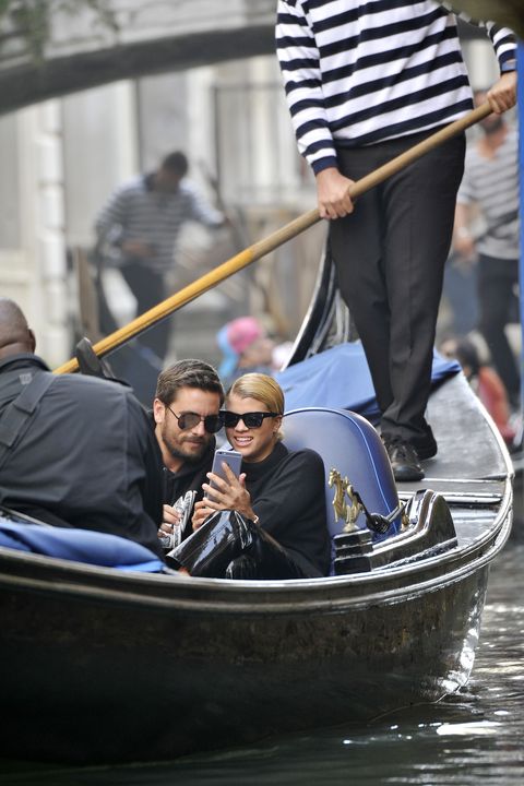 Scott Disick and Sofia Ritchie in Italy.