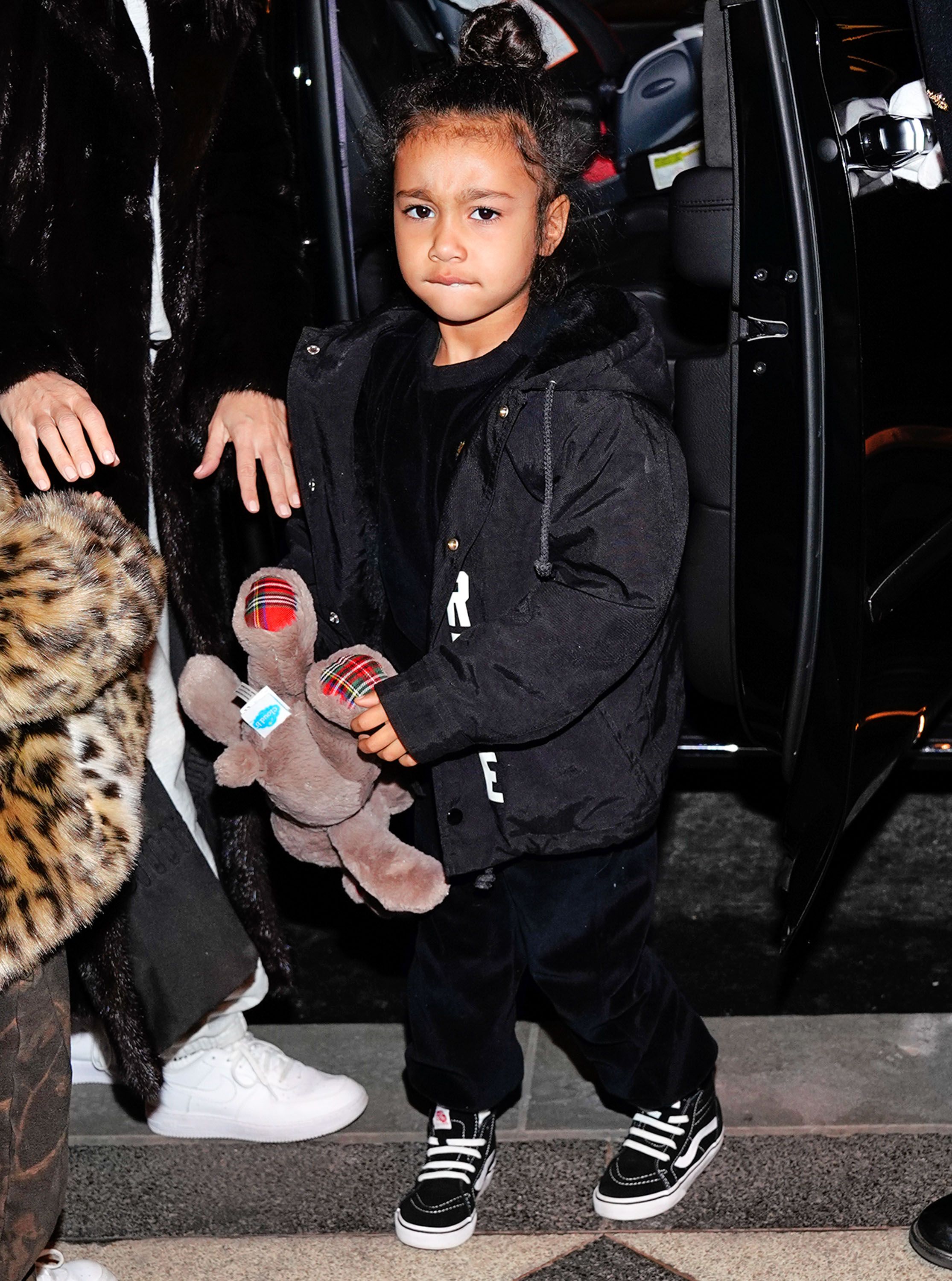 With this outfit, 9-year-old North West is just as stylish as her
